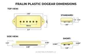 Fralin Plastic Dogear Dimensions