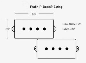 Fralin P Bass Dimensions