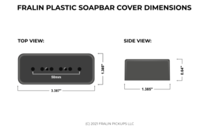 Fralin Soapbar Pickups Dimensions