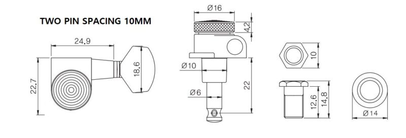 Pin Locking Guitar Tuner